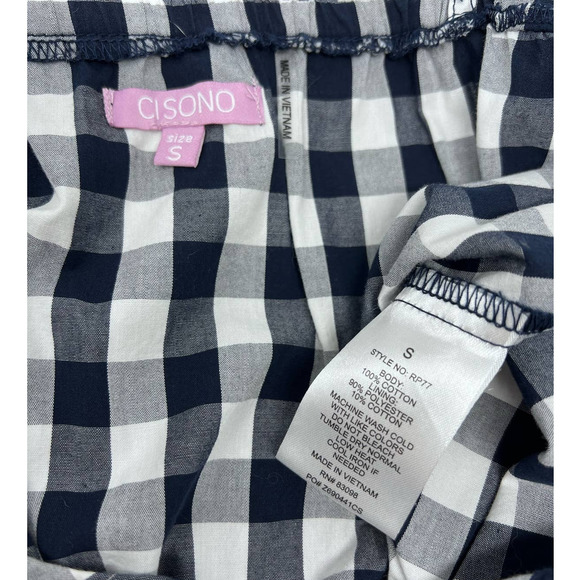 Cisono (S) Romper Navy Gingham Check - Picture 4 of 14